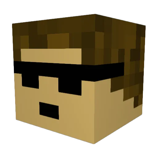 Vinnieboy202 Minecraft avatar head, 3D render