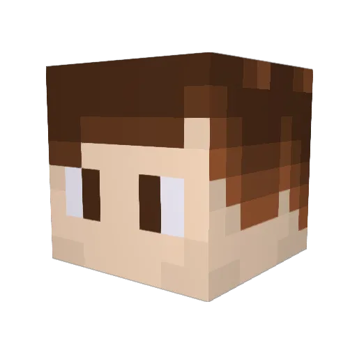 Vinnilinni Minecraft avatar head, 3D render
