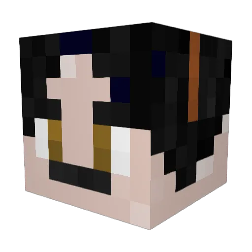 Vinnipedro Minecraft avatar head, 3D render