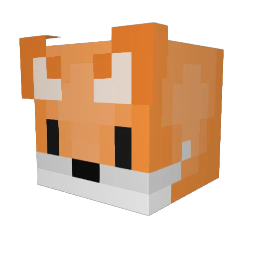Vinnkz Minecraft avatar head, 3D render
