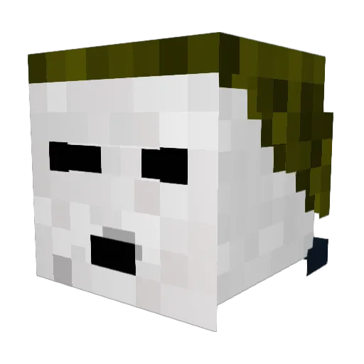 Vinnyam Minecraft avatar head, 3D render