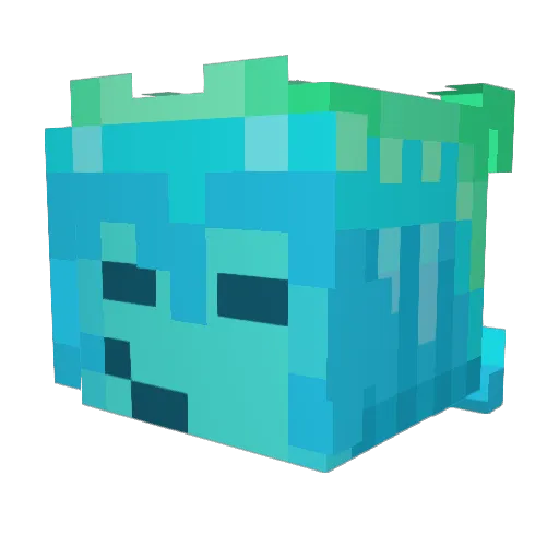 VinnysFlopShop Minecraft avatar head, 3D render