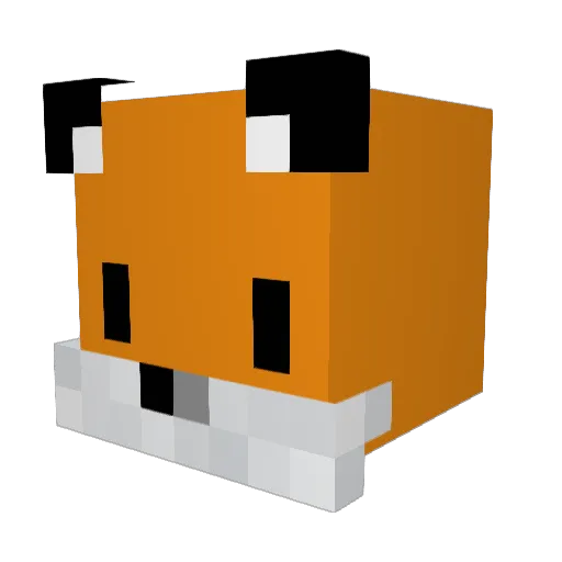 Vinomir_xD Minecraft avatar head, 3D render