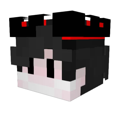 Vinorade Minecraft avatar head, 3D render