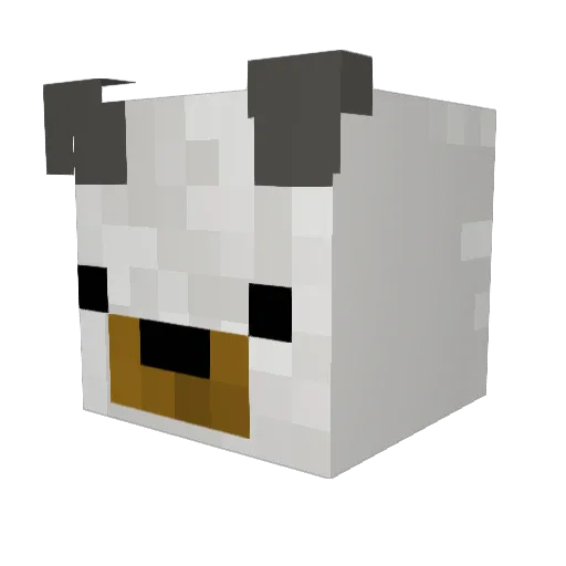 Vinouu Minecraft avatar head, 3D render