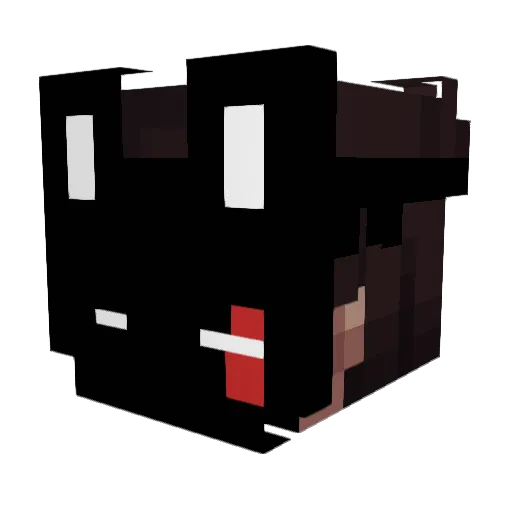 Vinraya_Lo Minecraft avatar head, 3D render