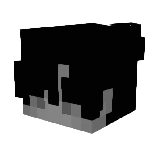 Vinreu Minecraft avatar head, 3D render