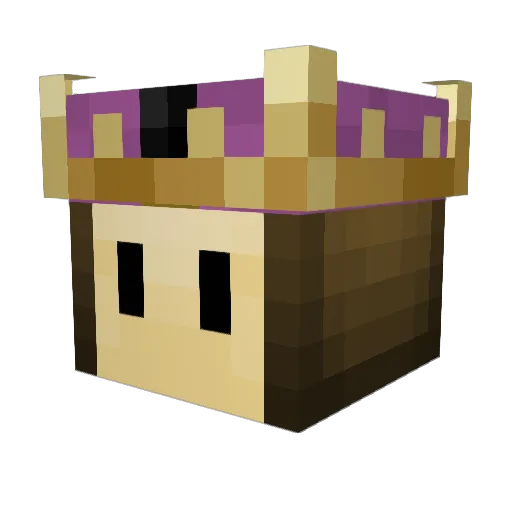 Vinsnt Minecraft avatar head, 3D render