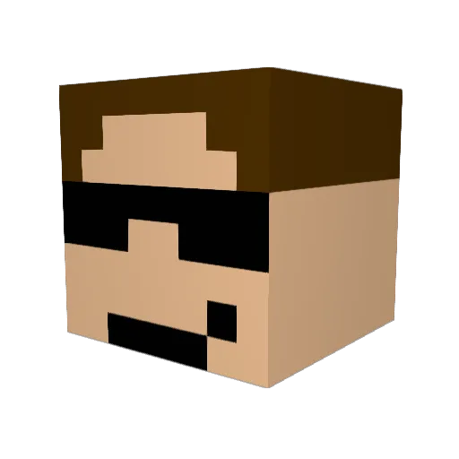 VinsonTiger72 Minecraft avatar head, 3D render