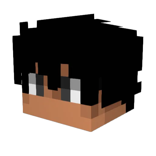 VintaHex Minecraft avatar head, 3D render