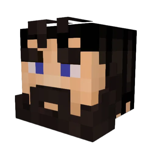 VintageBeef Minecraft avatar head, 3D render