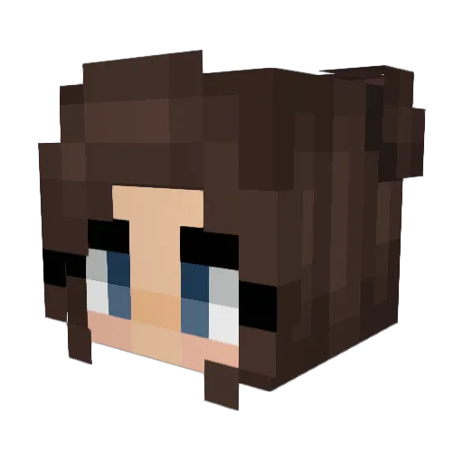VintageTors Minecraft avatar head, 3D render