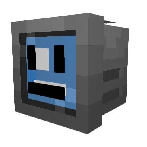 VintageWii Minecraft avatar head, 3D render