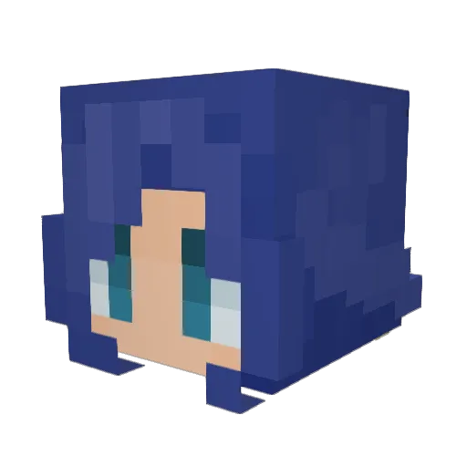 VintageYellowTea Minecraft avatar head, 3D render