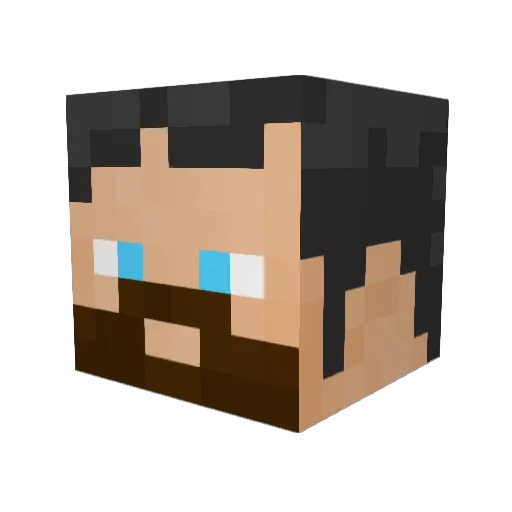 Vintage_Beef Minecraft avatar head, 3D render
