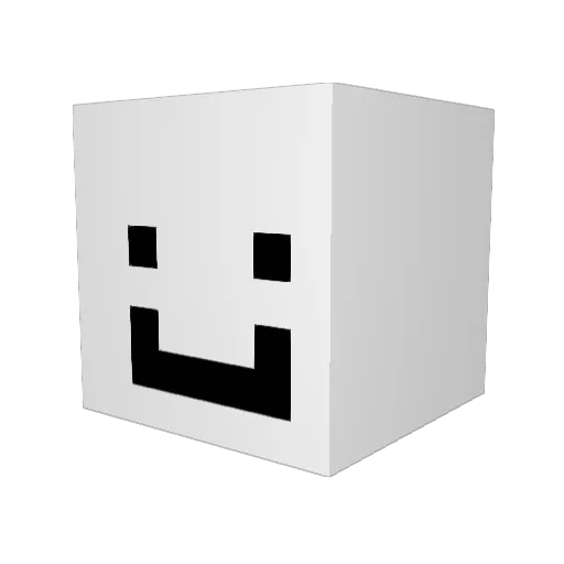 Vinter0101 Minecraft avatar head, 3D render