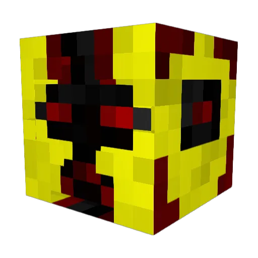 Vinux37 Minecraft avatar head, 3D render
