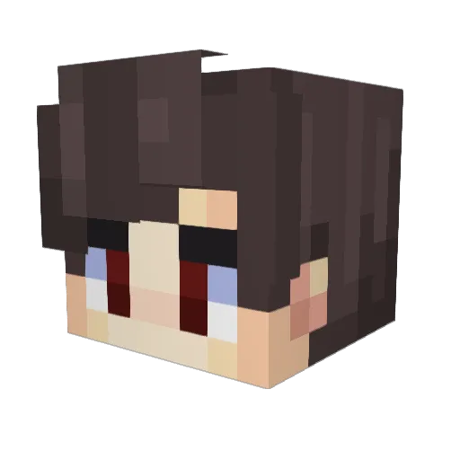 Vinxcee Minecraft avatar head, 3D render
