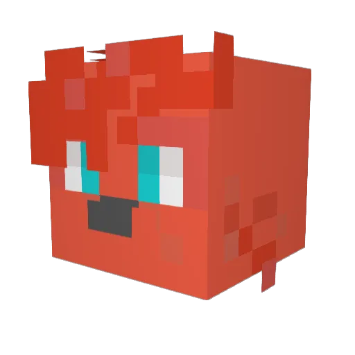 Vinxey5 Minecraft avatar head, 3D render