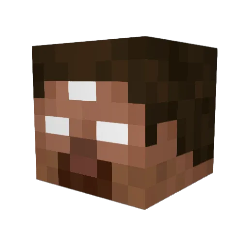 Vinxucx Minecraft avatar head, 3D render