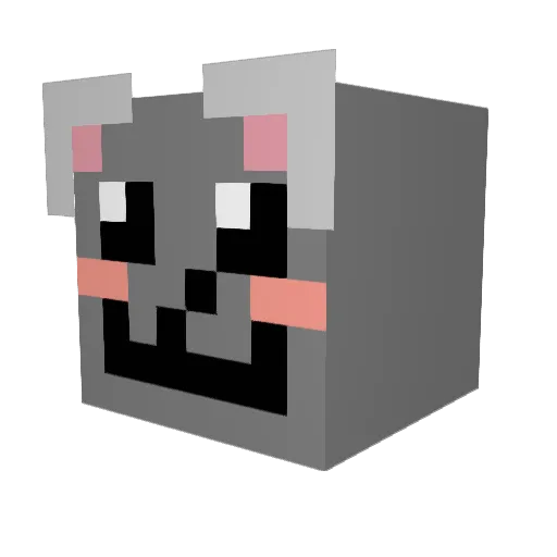VinxxHD Minecraft avatar head, 3D render