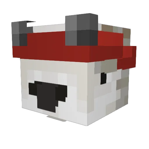 Vinyak Minecraft avatar head, 3D render