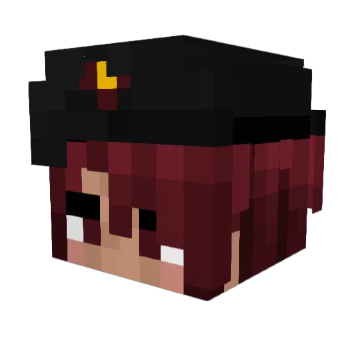 VinylSCS Minecraft avatar head, 3D render