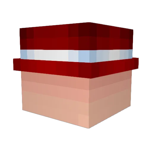 Vinyoo7 Minecraft avatar head, 3D render