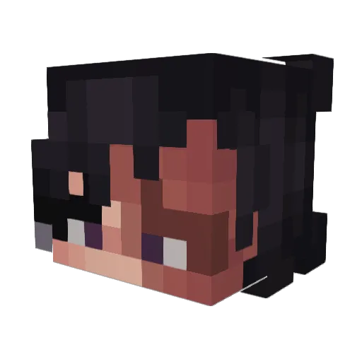 VinyzZz_ Minecraft avatar head, 3D render