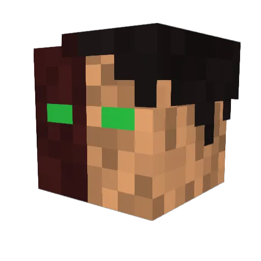 Vio_lenceJack Minecraft avatar head, 3D render