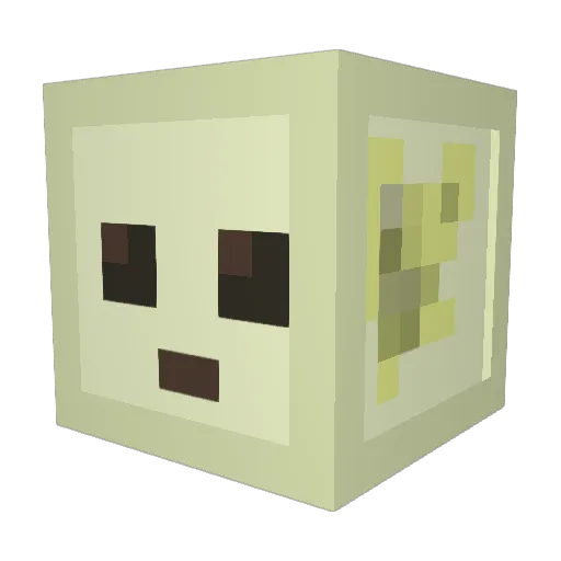 Viodrakon Minecraft avatar head, 3D render