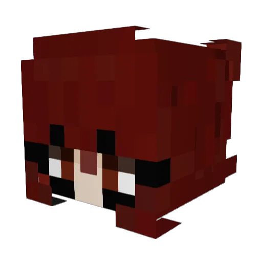 ViolaGh0st Minecraft avatar head, 3D render