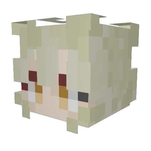 ViolaMagistrate Minecraft avatar head, 3D render