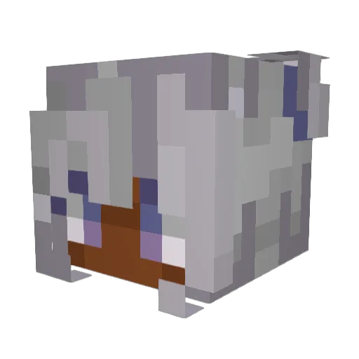 Viola_123 Minecraft avatar head, 3D render