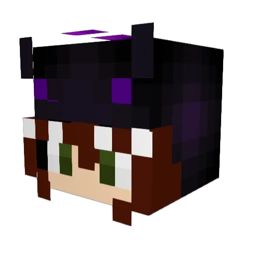 Viola_Drake Minecraft avatar head, 3D render