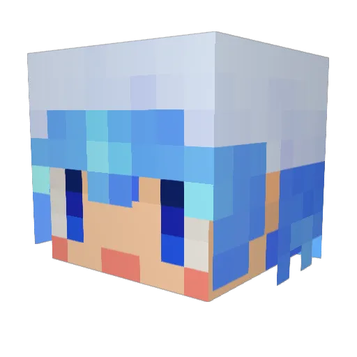 ViolatedKs Minecraft avatar head, 3D render