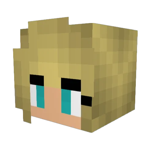 Violencery Minecraft avatar head, 3D render