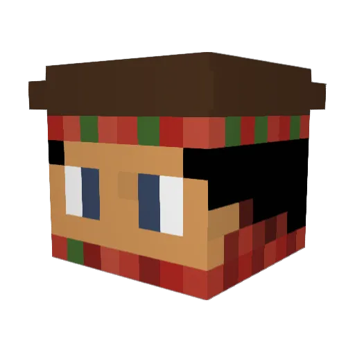 ViolentUlises Minecraft avatar head, 3D render