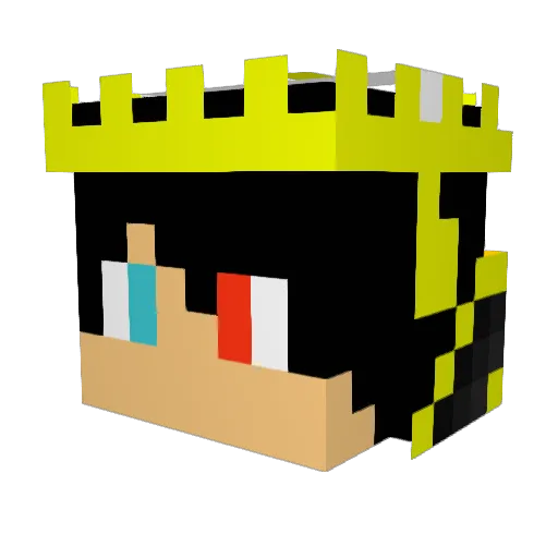 ViolentViggo Minecraft avatar head, 3D render