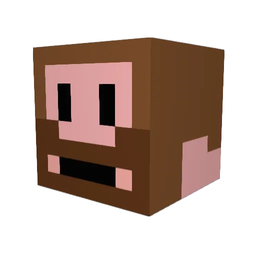 Violent_Dwarf Minecraft avatar head, 3D render