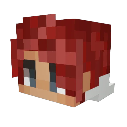 VioletBlue2608 Minecraft avatar head, 3D render