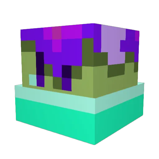 VioletLavender Minecraft avatar head, 3D render