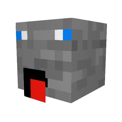 VioletLuvsU Minecraft avatar head, 3D render