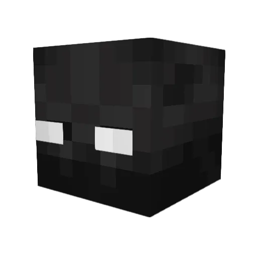 VioletNero34 Minecraft avatar head, 3D render