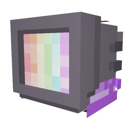 VioletPiano254 Minecraft avatar head, 3D render