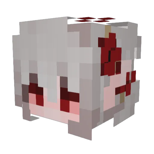 Violet_EverSnow Minecraft avatar head, 3D render