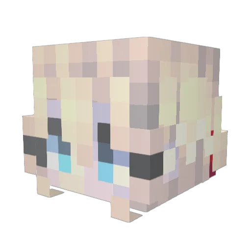 Violet_Knight Minecraft avatar head, 3D render