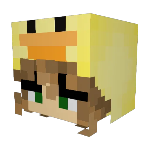 Violet_Mistworth Minecraft avatar head, 3D render