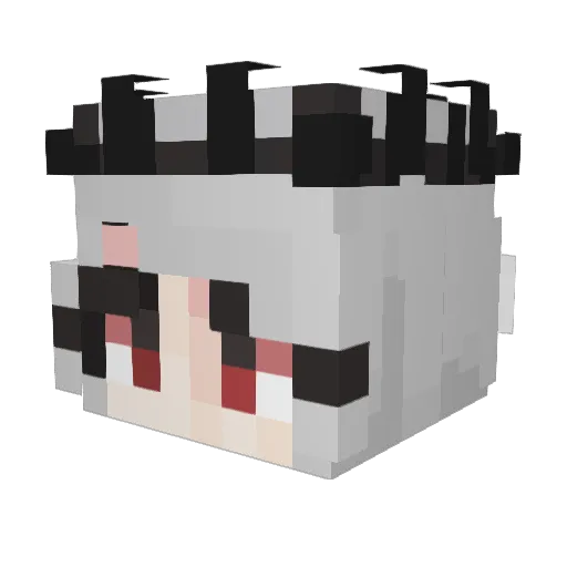 Violet_Rosa Minecraft avatar head, 3D render