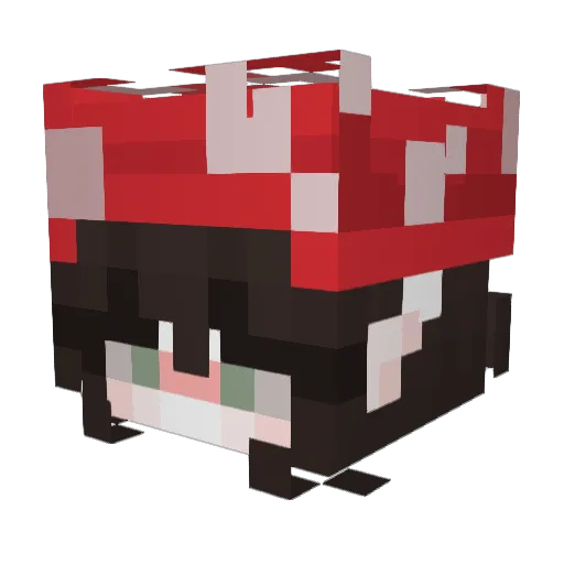 Violetrose500 Minecraft avatar head, 3D render